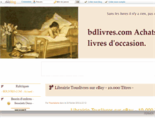 Tablet Screenshot of bdlivres.com